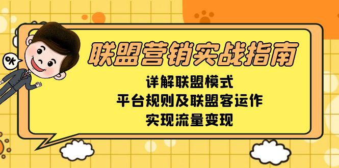 联盟营销实战指南，详解联盟模式、平台规则及联盟客运作，实现流量变现-创新Ovo