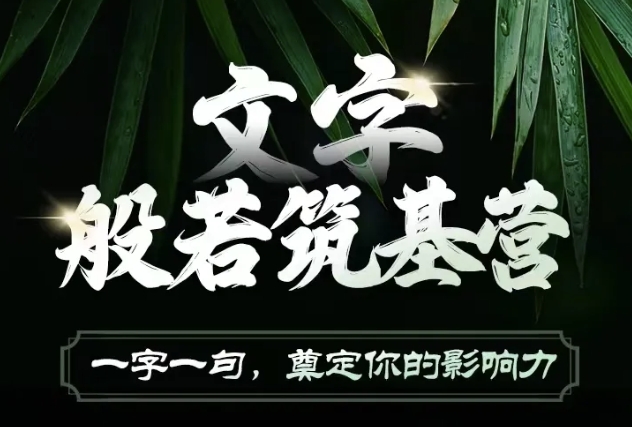 文字般若筑基营，用文字打造自己的影响力，写好文案 写出影响力 写出吸金力-创新Ovo