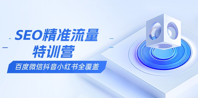SEO精准流量特训营，百度微信抖音小红书全覆盖，带你搞懂搜索优化核心技巧-创新Ovo
