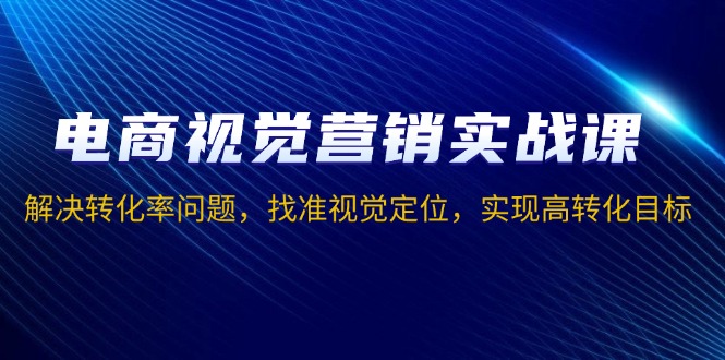 电商视觉营销实战课，解决转化率问题，找准视觉定位，实现高转化目标-创新Ovo
