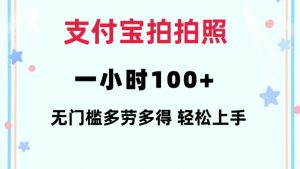 支付宝拍拍照一小时100+无任何门槛多劳多得一台手机轻松操做【揭秘】-创新Ovo