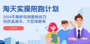 淘天实操陪跑计划,2024年最新电商营销技巧,包括直通车、大促策略等-创新Ovo