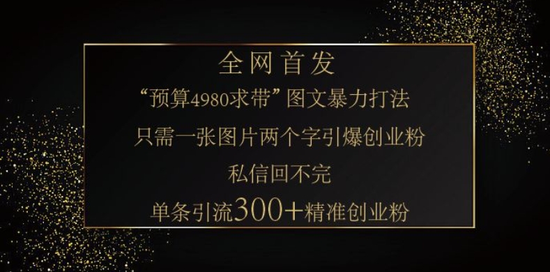 小红书神奇图片引流法，只需一张图，就能单条笔记凭借此方法，轻松引流 300 + 精准创业粉-创新Ovo