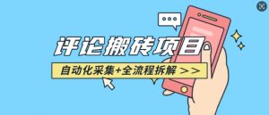 悟空采集评论搬砖_评论搬砖+自动采集【完整攻略】-创新Ovo