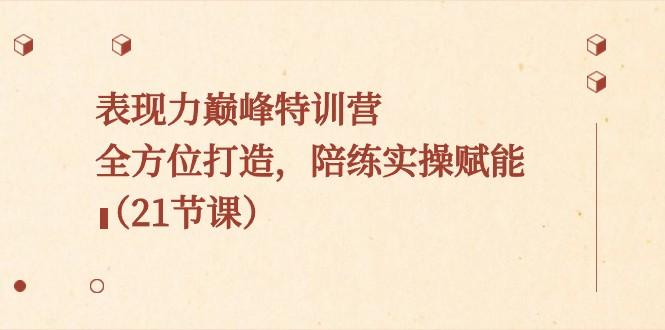 表现力巅峰特训营，全方位打造，陪练实操赋能（21节课）-创新Ovo