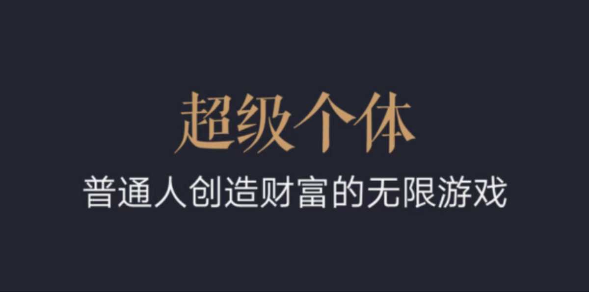 超级个体：2024-2025翻盘指南，普通人创造财富的无限游戏-创新Ovo