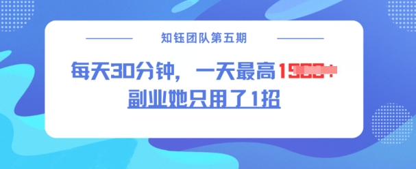副业她只用了1招，每天30分钟，无脑二创，一天最高1.5k-创新Ovo