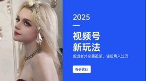 搬运老外奇葩视频，撸视频号分成计划收益，每天只需一小时，新手小白轻松月入过W-创新Ovo