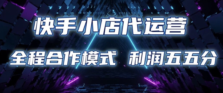 快手小店代运营 限时托管计划 合作模式 利润五五分成【揭秘】-创新Ovo