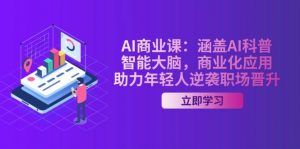 AI商业课:涵盖AI科普,智能大脑,商业化应用,助力年轻人逆袭职场晋升-创新Ovo
