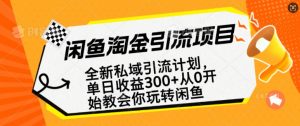 闲鱼淘金私域引流计划，从0开始玩转闲鱼，副业也可以挣到全职的工资-创新Ovo
