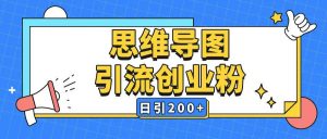 暴力引流全平台通用思维导图引流玩法ai一键生成日引200+-创新Ovo