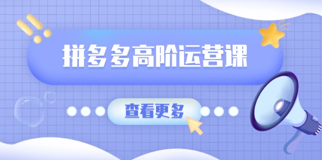 拼多多高阶运营课：极致群爆款玩法，轻付费无尽复制，打造单品爆款之路-创新Ovo