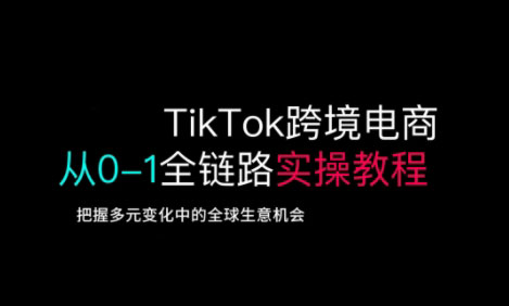 TikTok跨境电商从0-1全链路全方位实操教程，把握多元变化中的全球生意机会-创新Ovo
