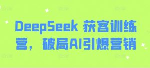 DeepSeek 获客训练营,破局AI引爆营销-创新Ovo