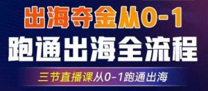 2025出海夺金从0-1跑通出海全流程,三节直播课从0-1跑通出海,教你用AI跑通全流程-创新Ovo