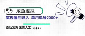 咸鱼虚拟资料 自动发货 无需人工 单月单号2000+-创新Ovo