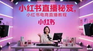 小红书直播秘笈，小红书电商直播教程-创新Ovo
