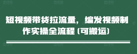 短视频带货拉流量，编发视频制作实操全流程(可搬运)-创新Ovo