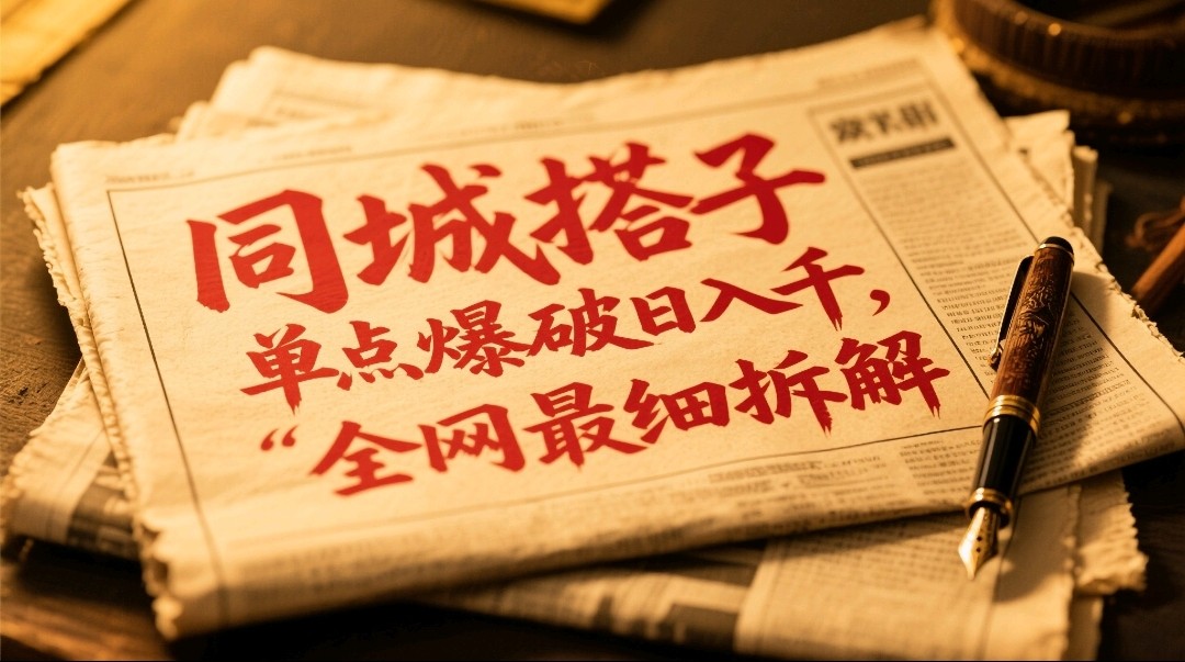 同城搭子群19.9单点爆破日入千，搭子组局月入万，全网最细拆解-创新Ovo