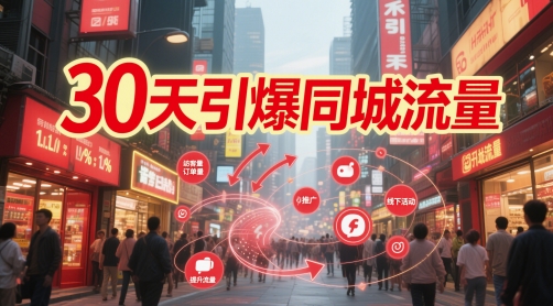 30天引爆同城流量：团购篇 认知篇 流量篇 来客篇 达人篇 老板人设IP篇 投流篇-创新Ovo