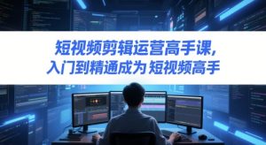 短视频剪辑运营高手课,入门到精通成为短视频高手-创新Ovo