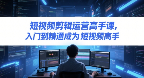 短视频剪辑运营高手课，入门到精通成为短视频高手-创新Ovo