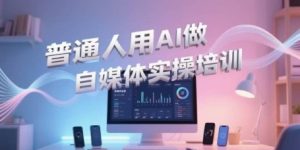 普通人用AI做自媒体实操培训,普通人一个人用ai做自媒体,视频制作、短视频引流、直播带货,轻松入门-创新Ovo