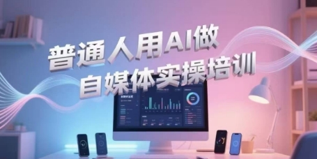 普通人用AI做自媒体实操培训，普通人一个人用ai做自媒体，视频制作、短视频引流、直播带货，轻松入门-创新Ovo