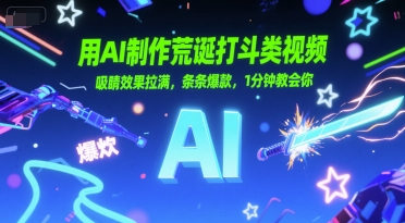 用AI制作荒诞打斗类视频，吸睛效果拉满，条条爆款，1分钟教会你-创新Ovo