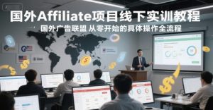 国外Affiliate项目线下实训教程,国外广告联盟从零开始的具体操作全流程-创新Ovo