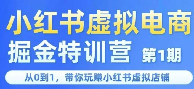 小红书虚拟电商掘金特训营第1期，从0到1，带你玩转小红书虚拟店铺-创新Ovo