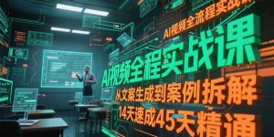 AI视频全流程实战课，从文案生成到案例拆解，14天速成45天精通-创新Ovo