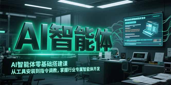 AI智能体零基础搭建课，从工具安装到指令调教，掌握行业专属智能体开发…-创新Ovo