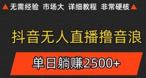 抖音无人直播6.0 简单无脑可矩阵 每天两小时轻松躺赚500+-创新Ovo