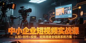 中小企业短视频实战课,认知+创作+投放,矩阵搭建全链路系统方案-创新Ovo