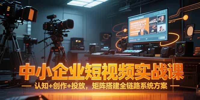 中小企业短视频实战课，认知+创作+投放，矩阵搭建全链路系统方案-创新Ovo