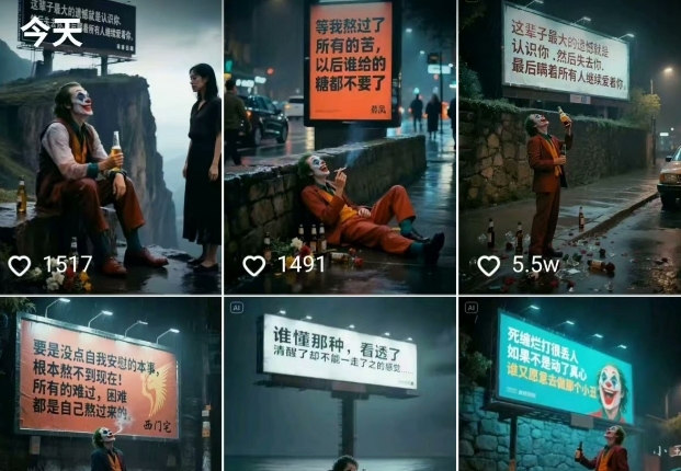 一条视频竟然15W赞！用AI制作小丑自嘲扎心文案视频，当下非常火爆的短视频流量神器-创新Ovo