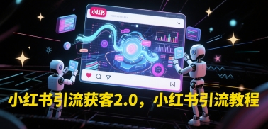 小红书引流获客2.0，小红书引流教程-创新Ovo