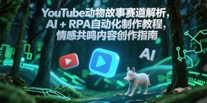 YouTube动物故事赛道解析,AI+RPA自动化制作教程,情感共鸣内容创作指南-创新Ovo