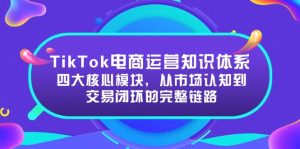 TikTok电商运营知识体系：四大核心模块，从市场认知到交易闭环的完整链路-创新Ovo