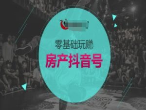 零基础玩转房产抖音号-抖音卖房教程-创新Ovo