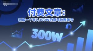 付费文章：拆解一个年入300W的喜马拉雅账号-创新Ovo