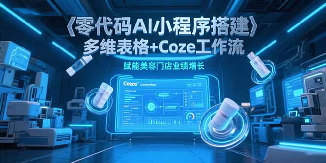 零代码AI小程序搭建，多维表格+Coze工作流，赋能美容门店业绩增长-创新Ovo