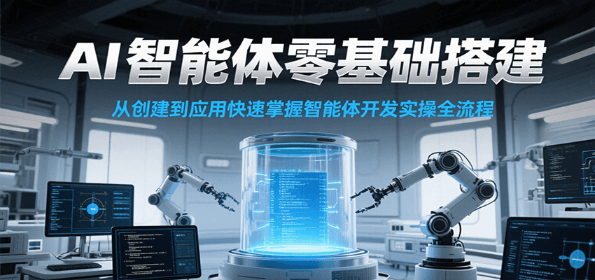 AI智能体零基础搭建实操课，从创建到应用快速掌握智能体开发全流程！-创新Ovo