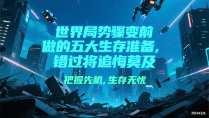 付费文章《世界局势骤变前必做的五大生存准备,错过将追悔莫及》-创新Ovo