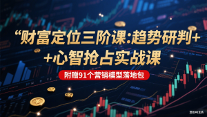 财富定位三阶:趋势研判 + 心智抢占实战课,附赠91个营销模型落地包-创新Ovo