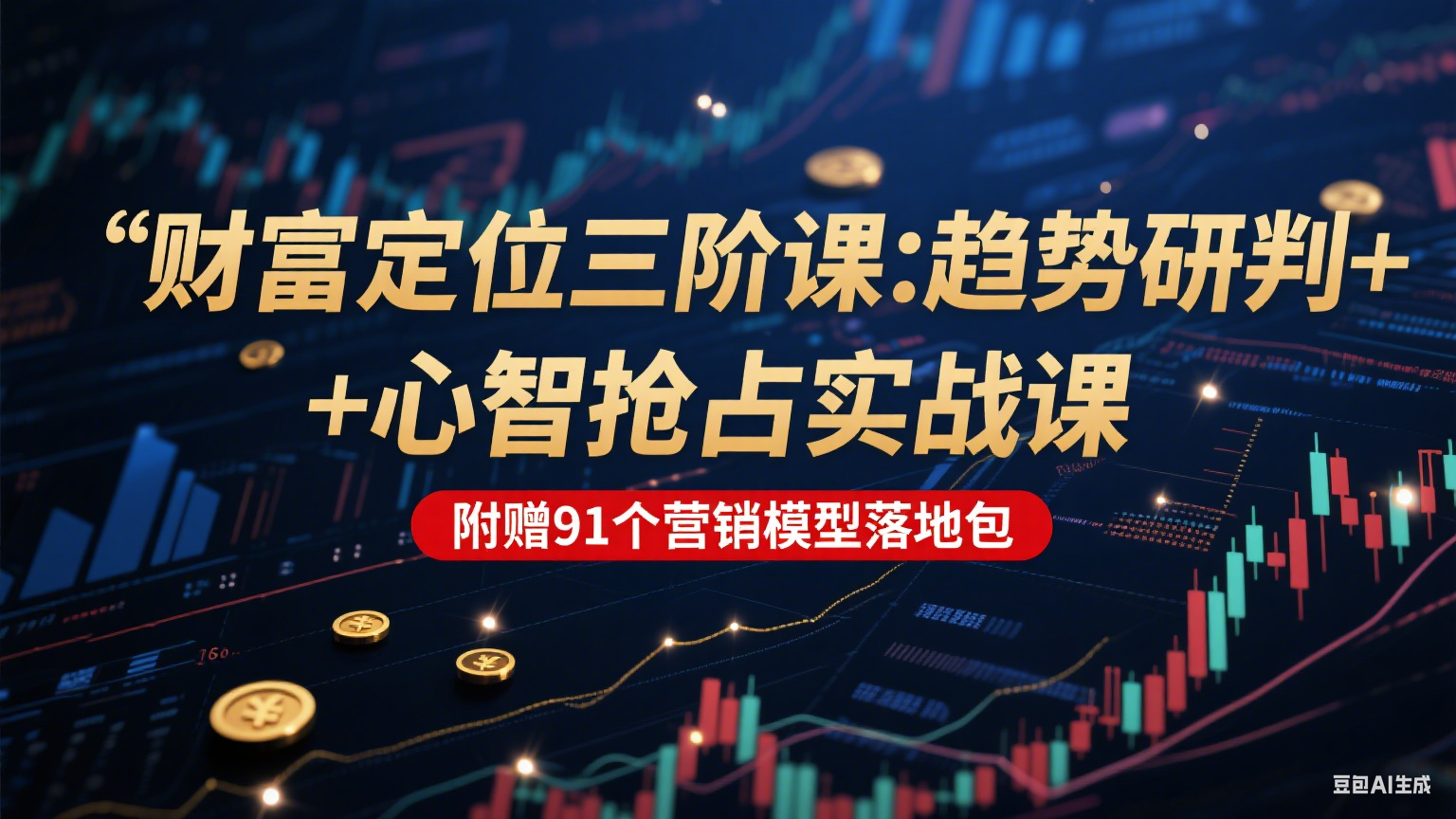 财富定位三阶：趋势研判 + 心智抢占实战课，附赠91个营销模型落地包-创新Ovo