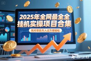 2025年挂机实操项目实操演练,挂机类型,AI直播类型,轻资产创业类型...-创新Ovo