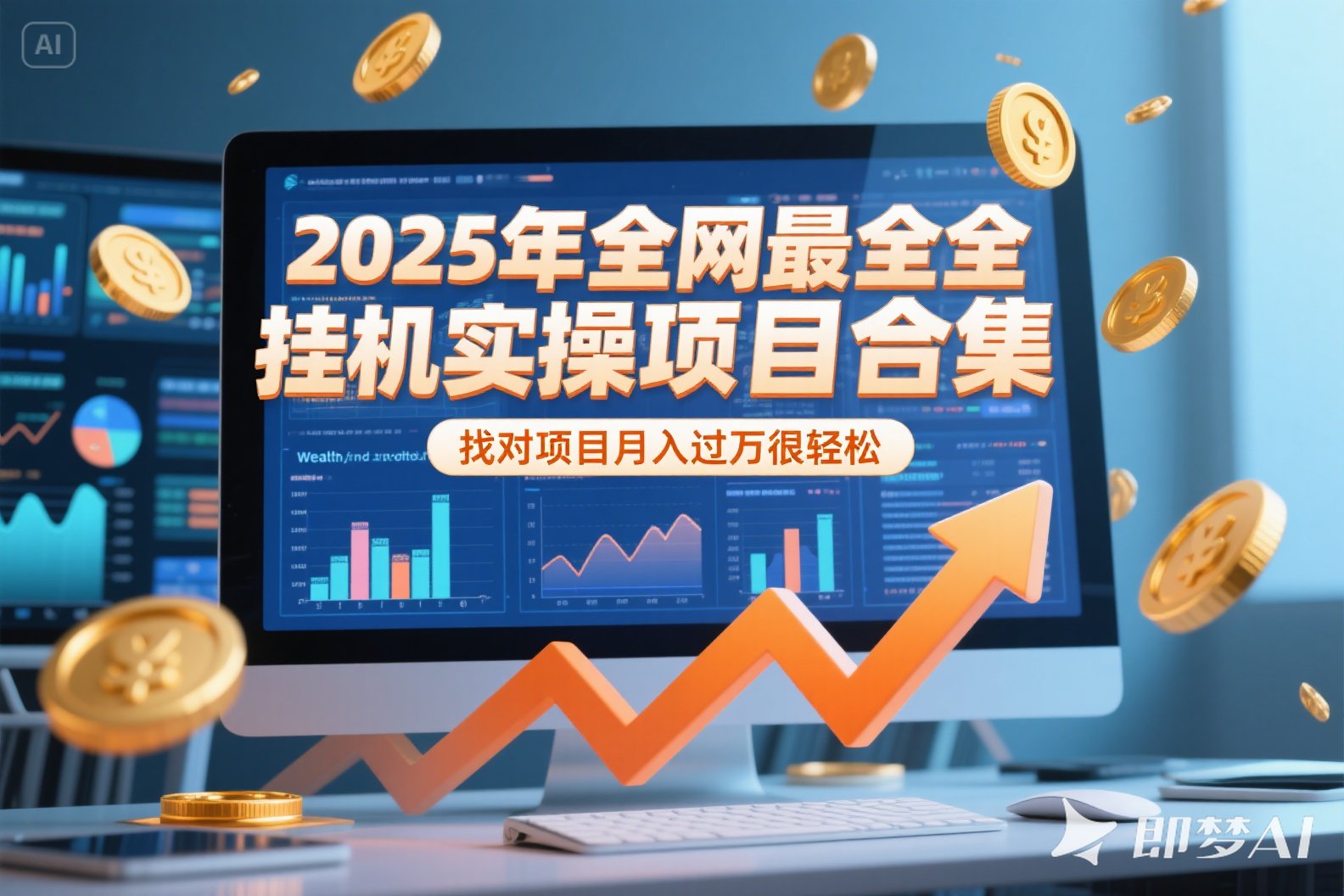 2025年挂机实操项目实操演练，挂机类型，AI直播类型，轻资产创业类型…-创新Ovo